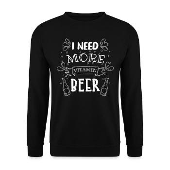 Bières, bières - Sweat-shirt Unisexe - noir - Devant - Alina (178cm) & Michal (187cm)