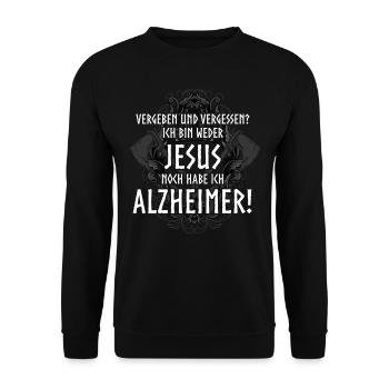 Wikinger Nordische Mythologie, Odin - Unisex Pullover - Schwarz - Vorne - Alina (178cm) & Michal (187cm)