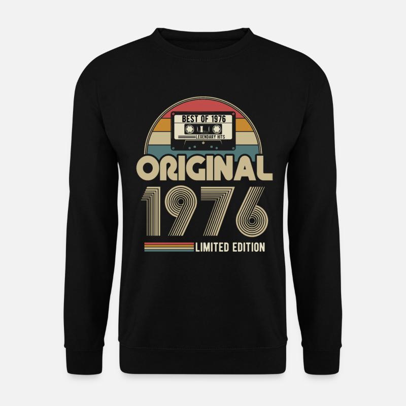 1976 Original Vintage Geburtstag Geschenk - Unisex Pullover - Schwarz