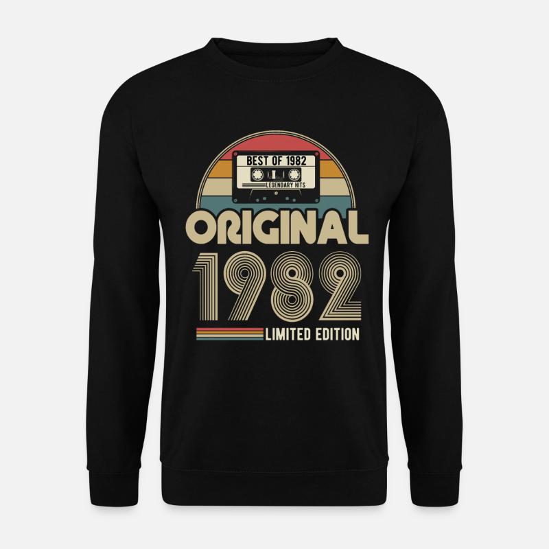1982 Original Vintage Geburtstag Geschenk - Unisex Pullover - Schwarz
