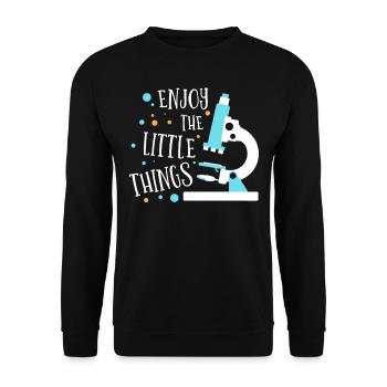 Biologists Biology Genetics Researcher Student - Unisex Sweatshirt - black - Front - Alina (178cm) & Michal (187cm)