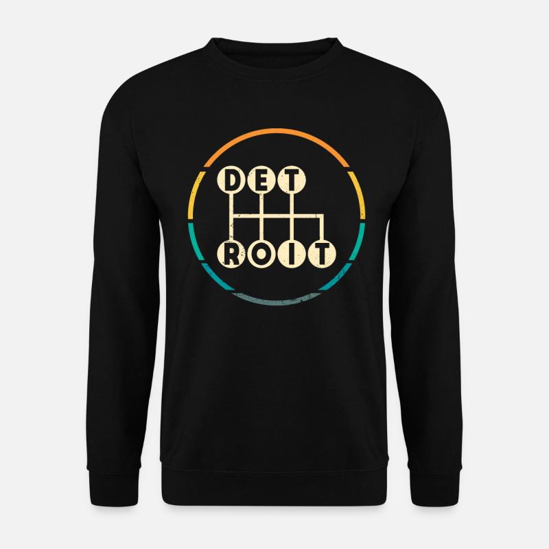 Detroit Stick Shift, 6-Gang Manuelle Gangschaltung - Unisex Pullover - Schwarz