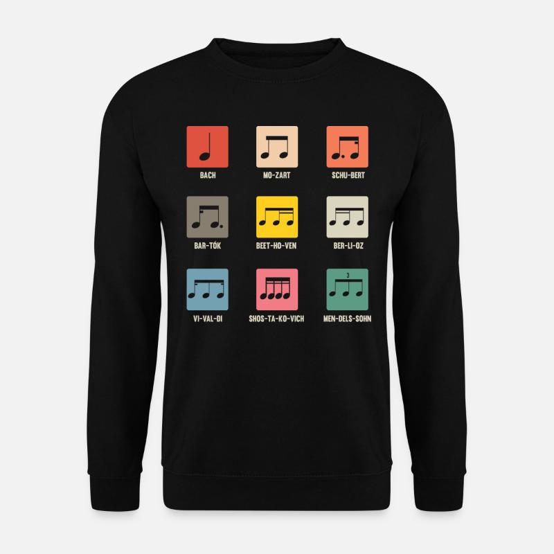 Classical composers, composers, music - Unisex Sweatshirt - black
