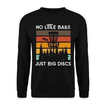 Frisbee Golf - Sweat-shirt Unisexe - noir - Devant - Alina (178cm) & Michal (187cm)
