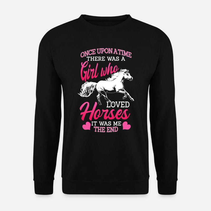 Cheval, chevaux, filles et chevaux - Sweat-shirt Unisexe - noir