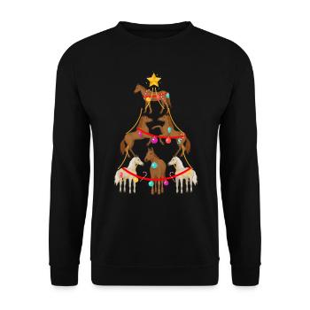 Cheval, chevaux, filles et chevaux - Sweat-shirt Unisexe - noir - Devant - Alina (178cm) & Michal (187cm)