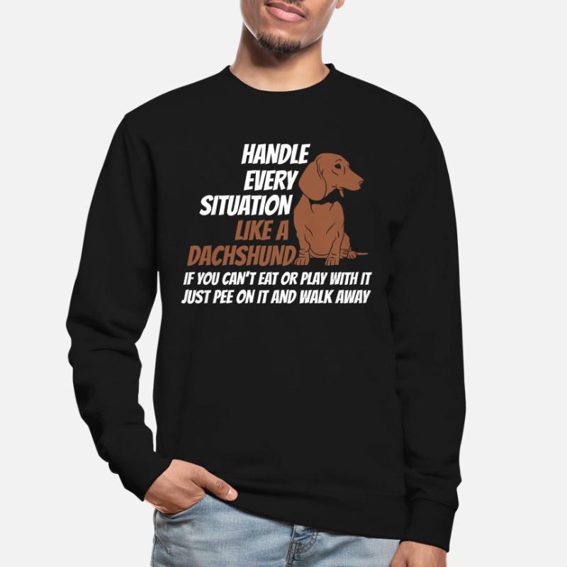 Grip situation comme un teckel Sweat-shirt Unisexe