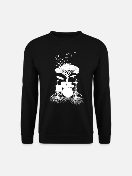 Drummer roots, drumsticks - Unisex Sweatshirt - black