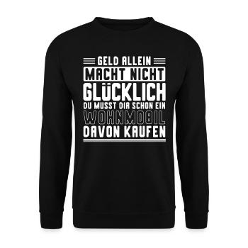 Wohnmobil, Camper, - Unisex Pullover - Schwarz - Vorne - Alina (178cm) & Michal (187cm)