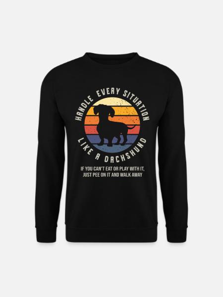Dachshund, Weiner dog lover - Unisex Sweatshirt - black
