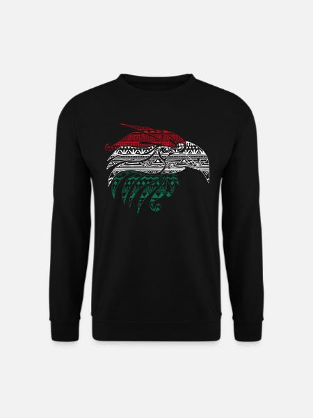 Mexican Eagle Aztec style, - Unisex Sweatshirt - black