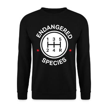 Transmissions manuelles, Changement de vitesse manuel - Sweat-shirt Unisexe - noir - Devant - Alina (178cm) & Michal (187cm)