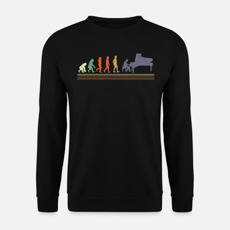 Pianiste Evolution Musicien - Sweat-shirt Unisexe - noir