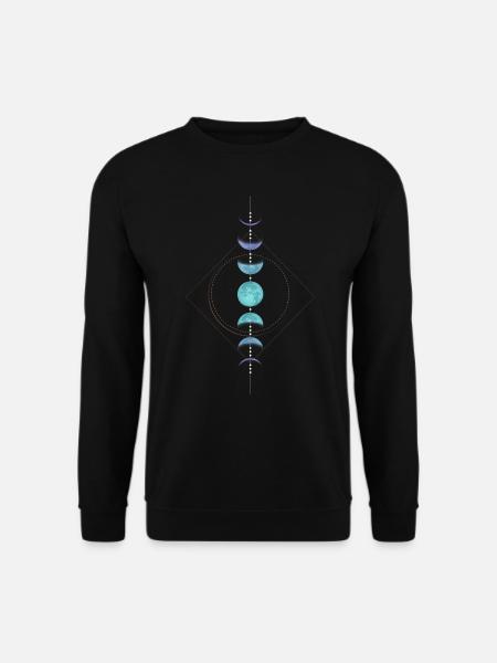 Mondphasen-Totem-Tarot - Unisex Pullover - Schwarz