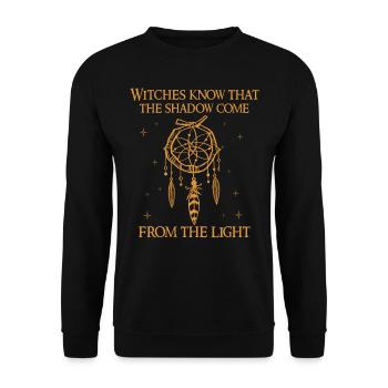 Witch woman, witchcraft, Wicca - Unisex Sweatshirt - black - Front - Alina (178cm) & Michal (187cm)