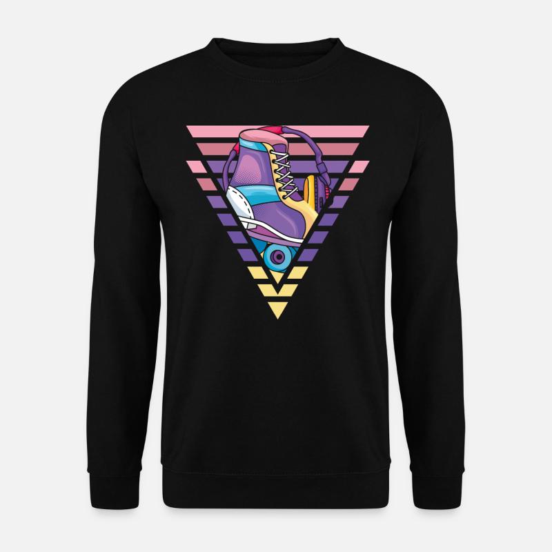 Rollschuh, Rollschuhläufer, Skate - Unisex Pullover - Schwarz