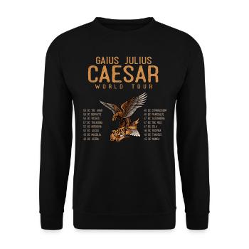 Gaius Julius Caesar World Tour, Ancient Romans - Unisex Sweatshirt - black - Front - Alina (178cm) & Michal (187cm)