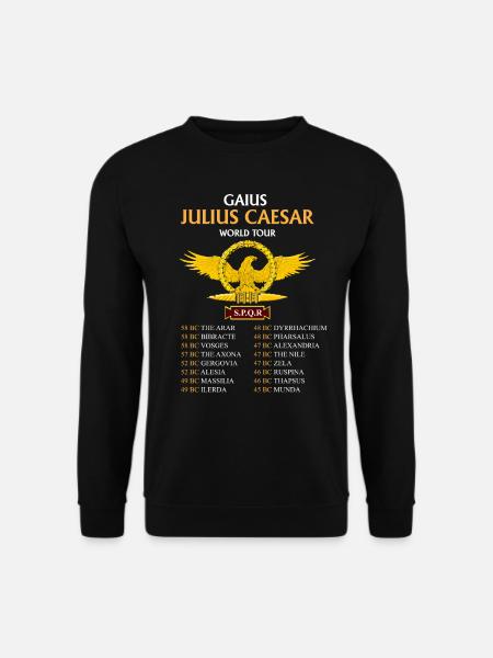 Gaius Julius Caesar World Tour, Antike Römer - Unisex Pullover - Schwarz