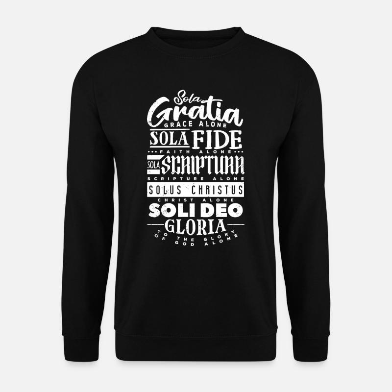 Sola Scriptura Citation chrétienne protestante - Sweat-shirt Unisexe - noir
