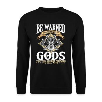 Wikinger Wikinger Nordmythologie - NORSE - Unisex Pullover - Schwarz - Vorne - Alina (178cm) & Michal (187cm)