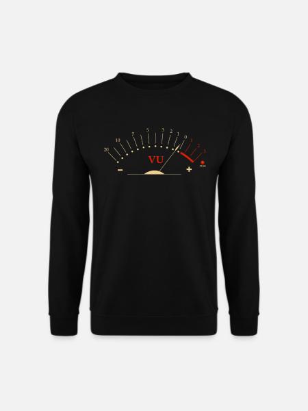 VU Meter, Audiophile HiFi Musiker - Unisex Pullover - Schwarz