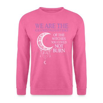 Nous sommes les petites-filles des sorcières - Sweat-shirt Unisexe - rose - Devant