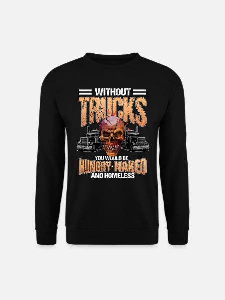 Lkw-Fahrer Trucker Trucks - Unisextröja - svart