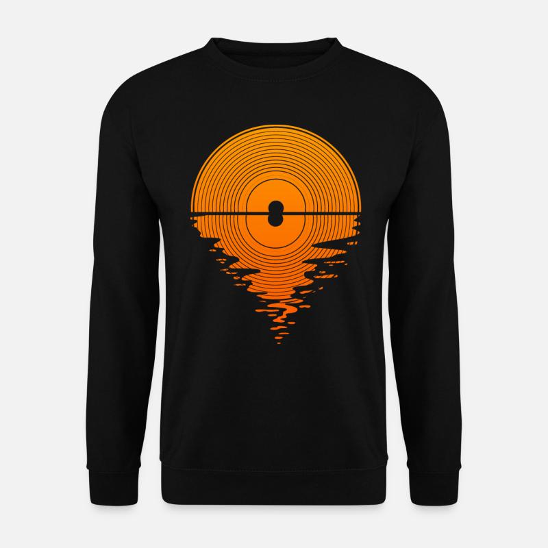 Vinyl Sunset Vinyl Rekord LP Audiophile - Unisex Pullover - Schwarz