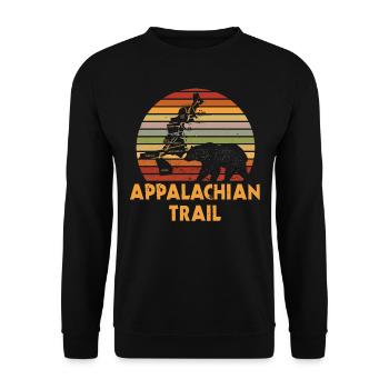 Thru Hikers, Appalachian Trail - US Trail - Unisex Sweatshirt - black - Front - Alina (178cm) & Michal (187cm)