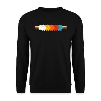 Guinea Pig lovers. - Unisex Sweatshirt - black - Front - Alina (178cm) & Michal (187cm)