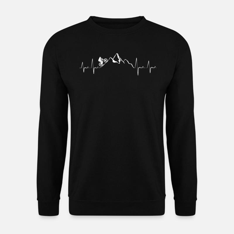 MTB, Mountainbiker Mountainbike - Unisex Pullover - Schwarz