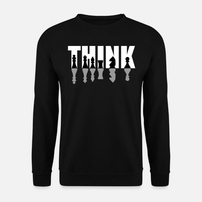 Schachspieler, Schachspiel US-Flagge - Unisex Pullover - Schwarz