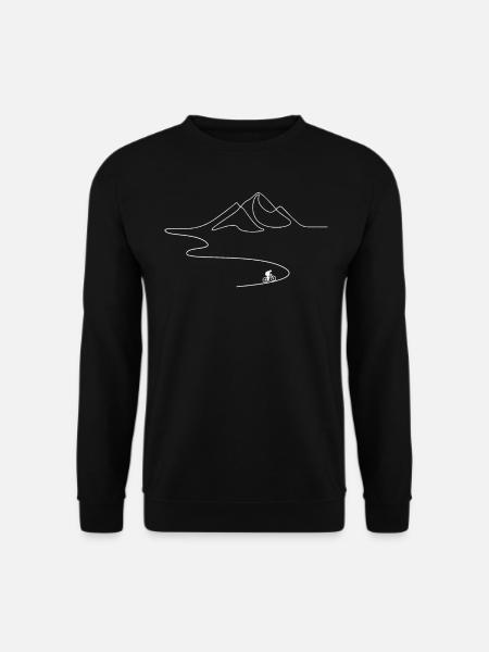 Mountain biking, downhill, cycling - Unisex Sweatshirt - black
