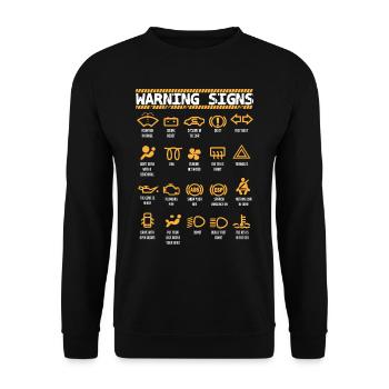 Car mechanic, car mechanic, garage worker - Unisex Sweatshirt - black - Front - Alina (178cm) & Michal (187cm)