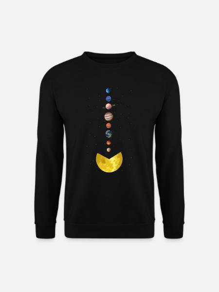 Sun-eating planets, solar system, planets - Unisex Sweatshirt - black