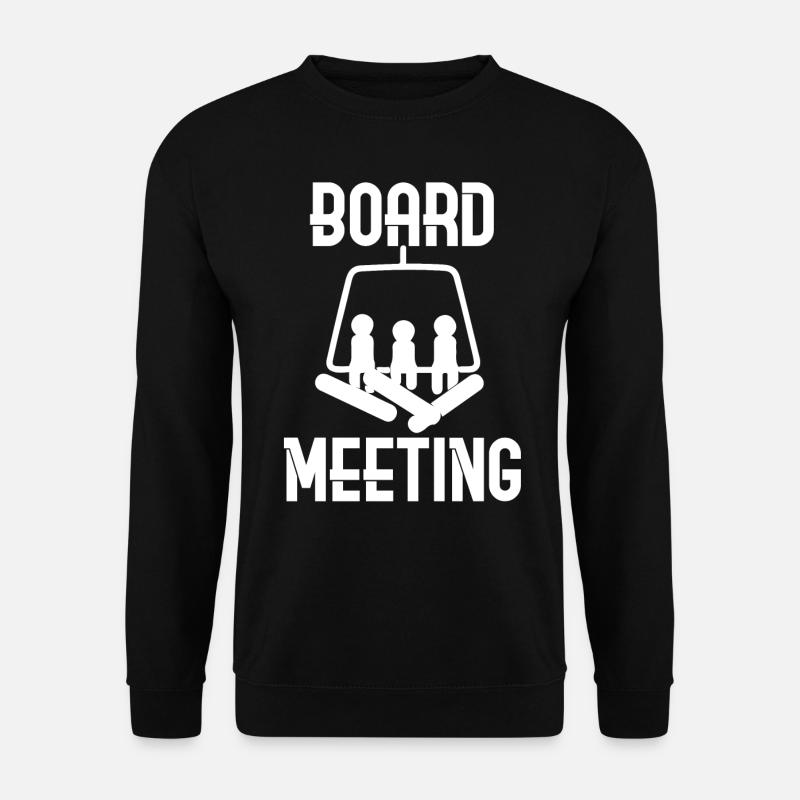 Snowboard, board meeting, snowboarder - Unisex Sweatshirt - black