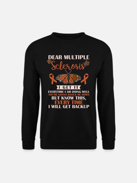 Multiple Sklerosebewusstsein, MS - Unisex Pullover - Schwarz