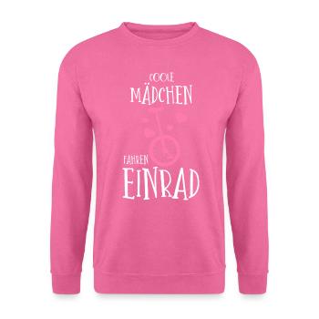 Coole Mädchen fahren EInrad - Unisex Pullover - Pink - Vorne