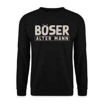 Evil old man, - Unisex Sweatshirt - black - Front - Alina (178cm) & Michal (187cm)