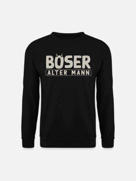 Evil old man, - Unisex Sweatshirt - black