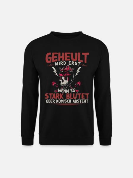 Eishockey Spieler, Eishockey - Unisex Pullover - Schwarz