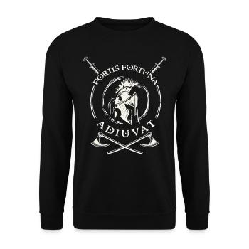Ancient Roman, Rome - Unisex Sweatshirt - black - Front - Alina (178cm) & Michal (187cm)