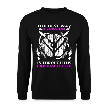 Viking Shieldmaids, Vikings, Shield Maiden - Unisex Sweatshirt - black - Front - Alina (178cm) & Michal (187cm)