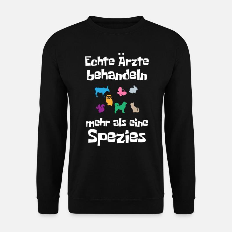 Tierarzt, Tierärztin - Unisex Pullover - Schwarz