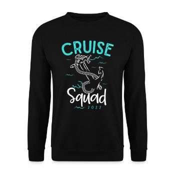 Cruise squad, cruise time, holiday cruise - Unisex Sweatshirt - black - Front - Alina (178cm) & Michal (187cm)