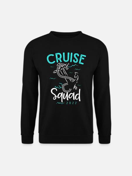 Cruise-Kader, Kreuzfahrtzeit, Urlaubskreuzfahrt - Unisex Pullover - Schwarz