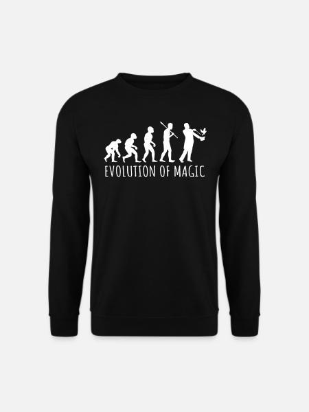 Évolution du magicien, magicien - Sweat-shirt Unisexe - noir