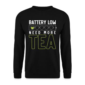 Tea lovers, tea, tea drinkers - Unisex Sweatshirt - black - Front - Alina (178cm) & Michal (187cm)