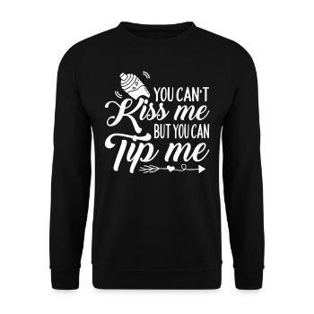 Barman, Barkeeper, Barkeeper - Unisex Pullover - Schwarz - Vorne - Alina (178cm) & Michal (187cm)