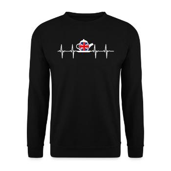 Tea lovers, tea drinkers, tea time - Unisex Sweatshirt - black - Front - Alina (178cm) & Michal (187cm)